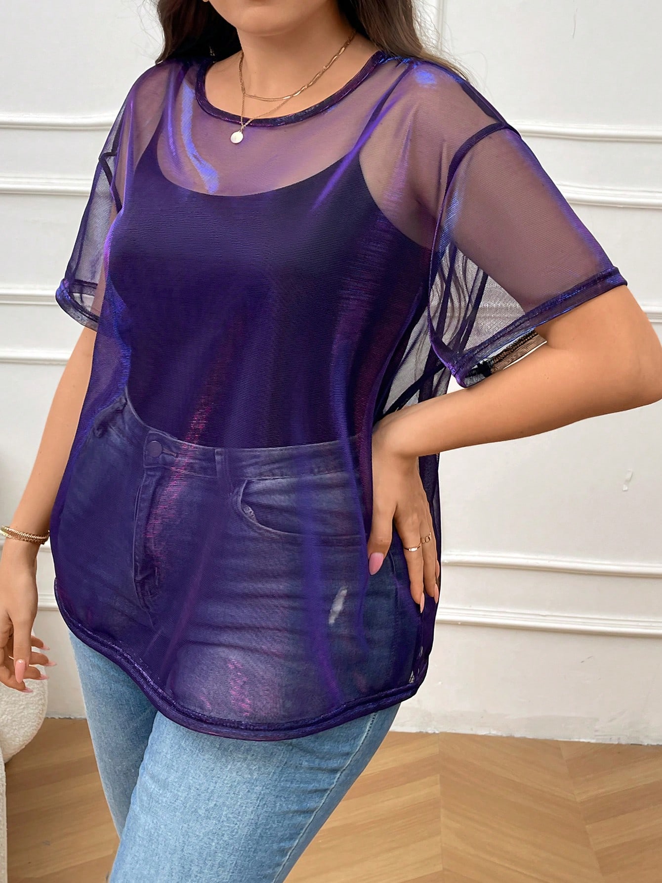 In Casual Plus Size Women Tops