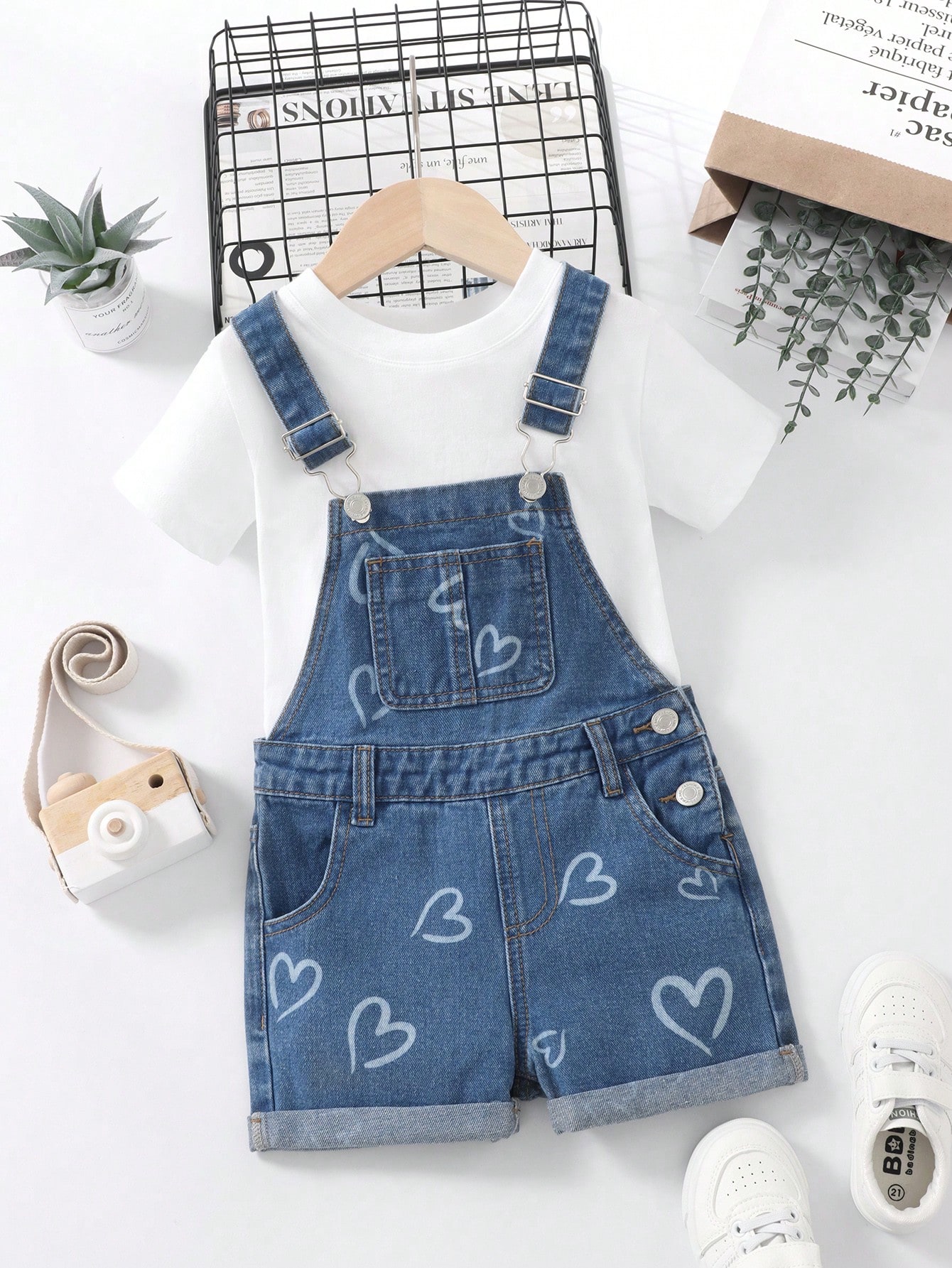 Young Girls Denim Overalls & Jumpsuits