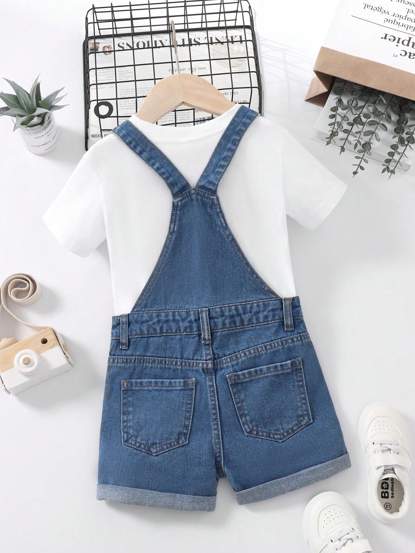 Young Girls Denim Overalls & Jumpsuits