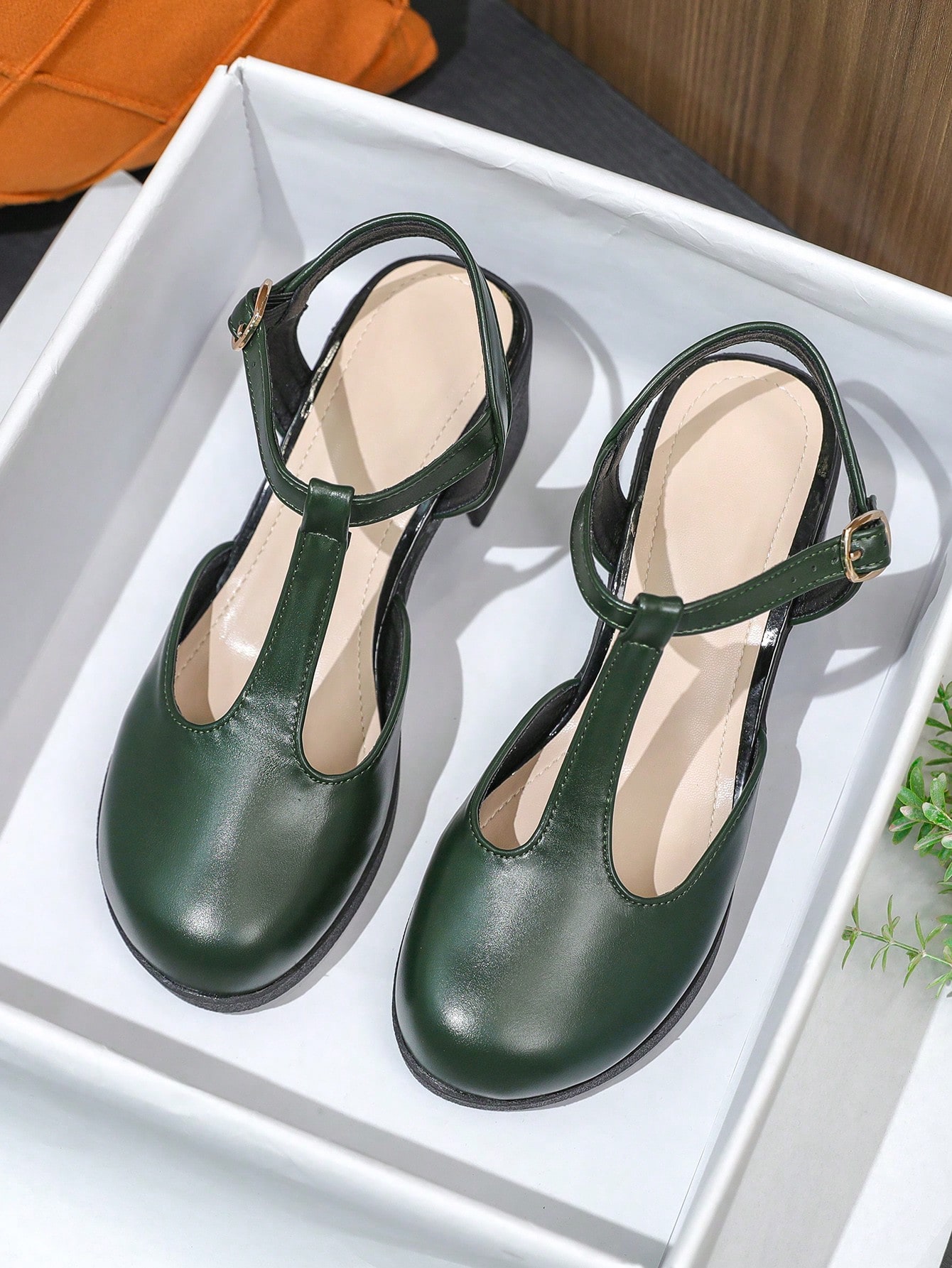 In Dark Green Women Shoes