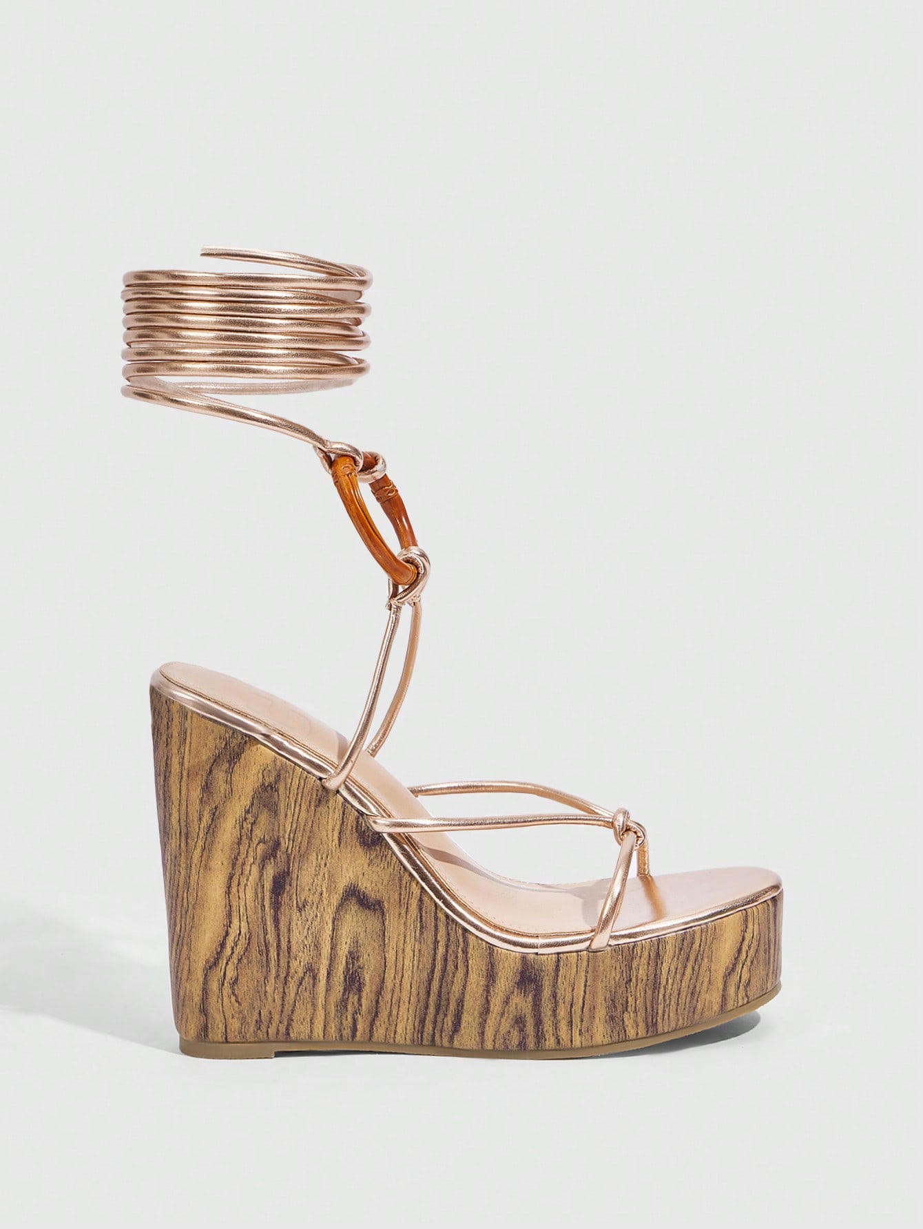 In Rose Gold Women Platforms & Wedge Sandals