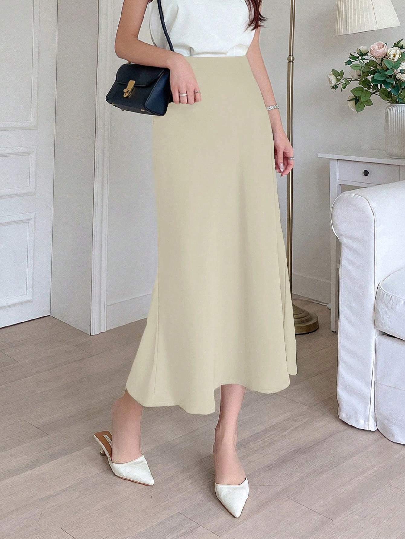 In Beige Women Skirts