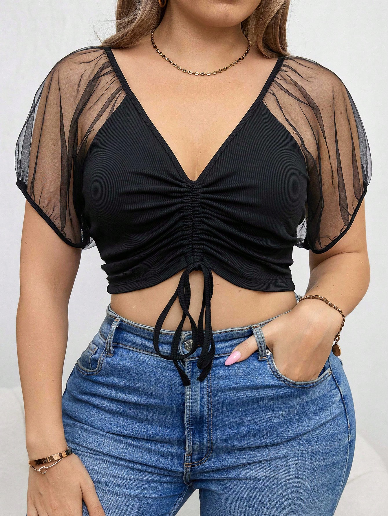 In Casual Plus Size Women Tops