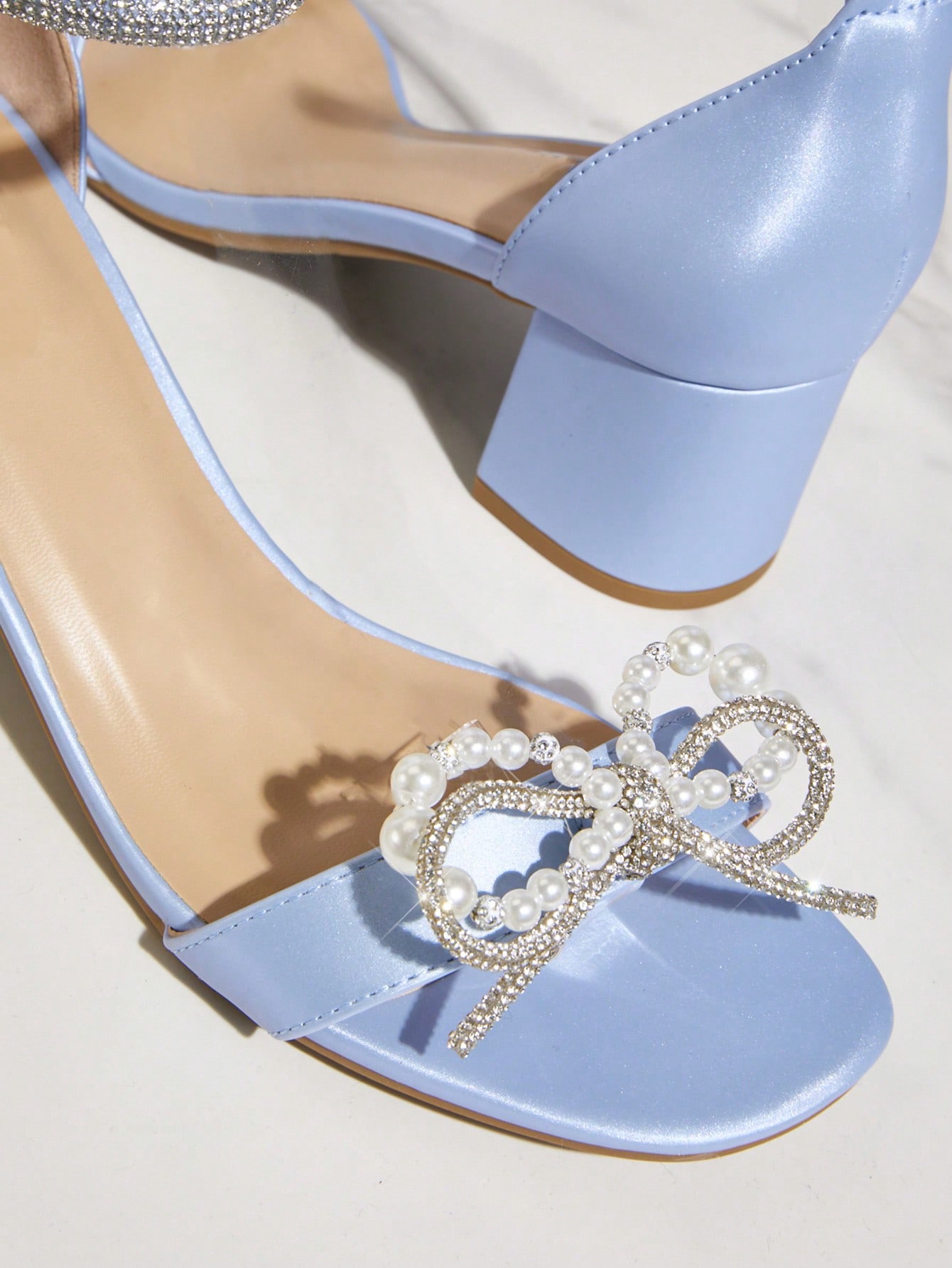 In Baby Blue Women Heeled Sandals