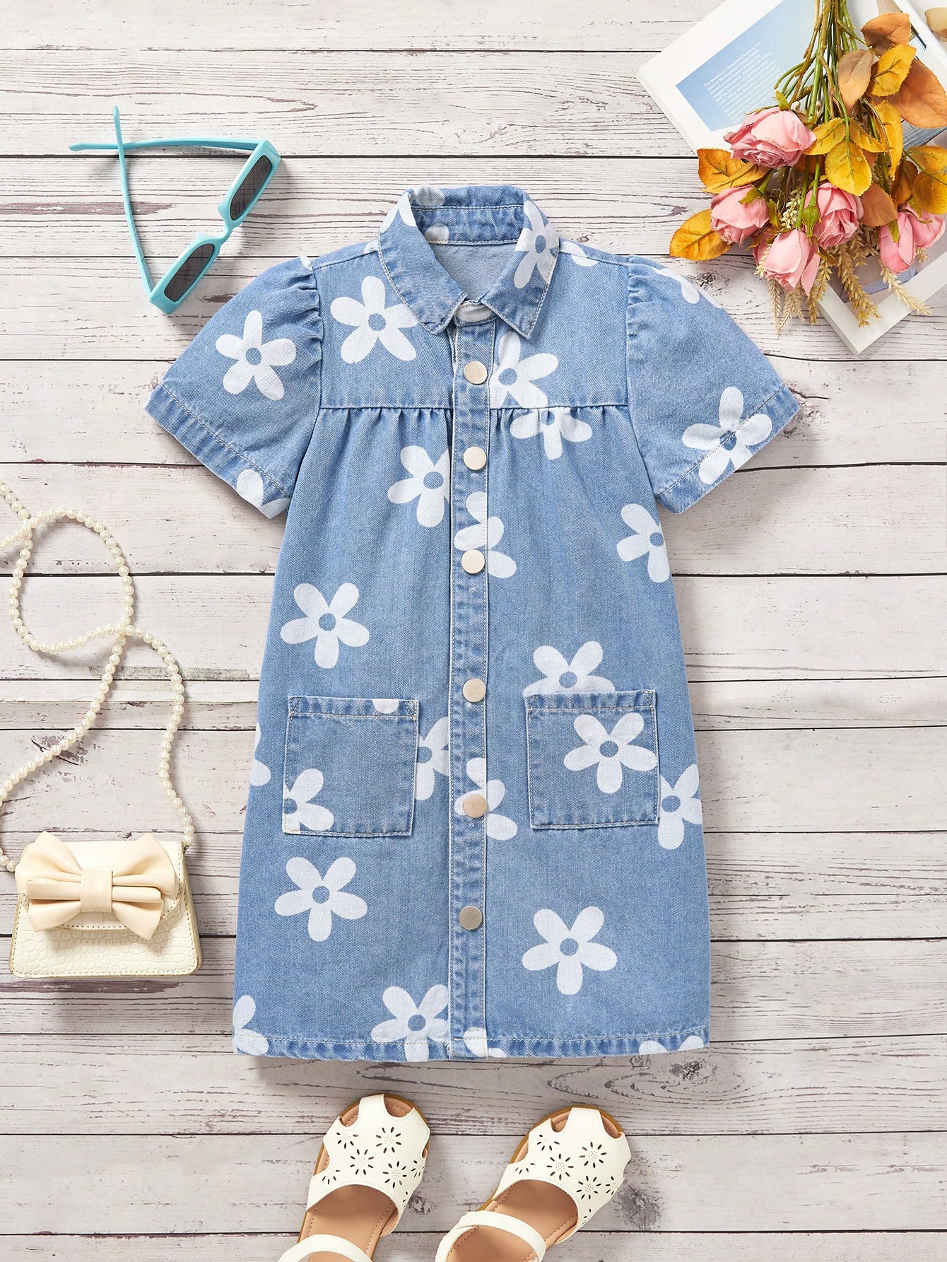 Young Girls Denim Dresses