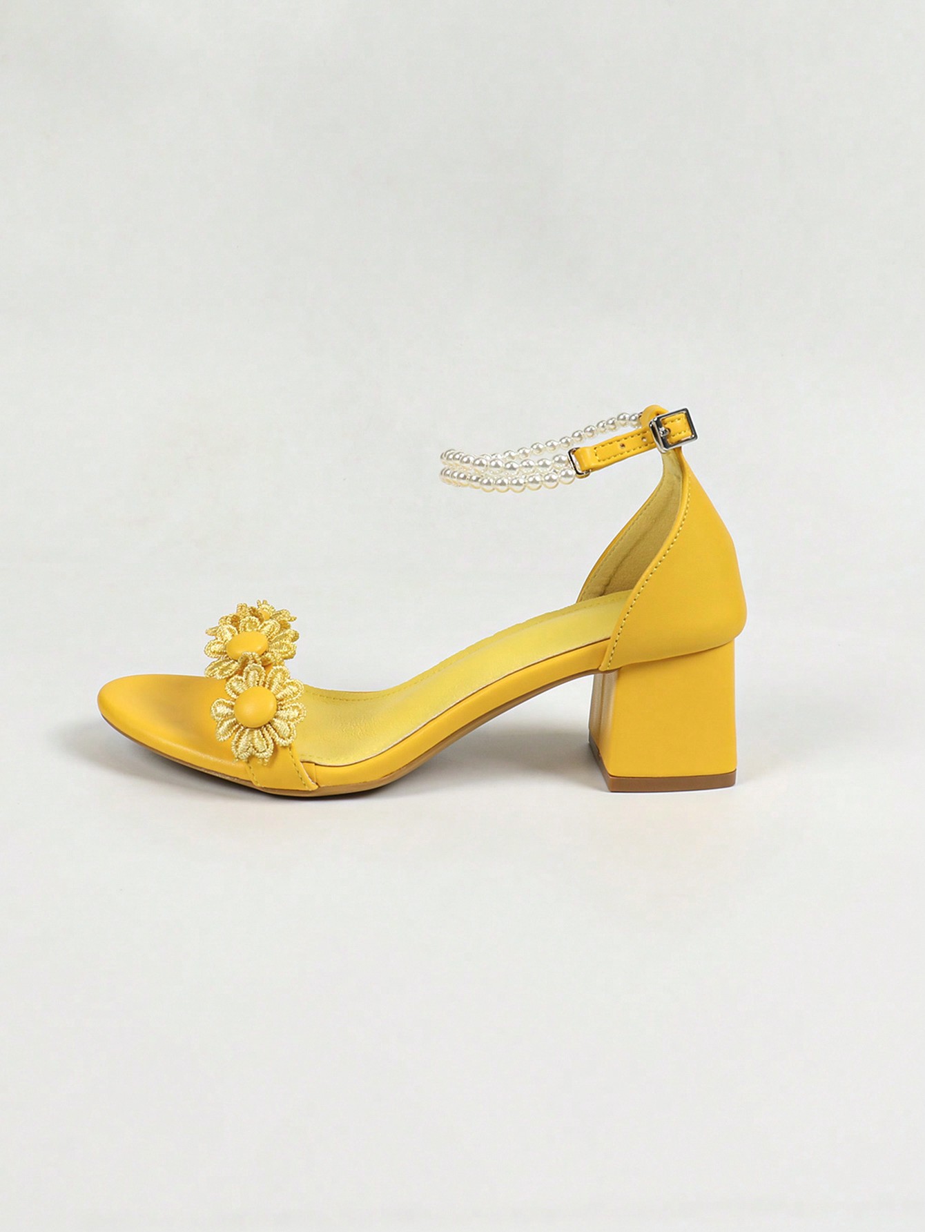 In Yellow Women Heeled Sandals