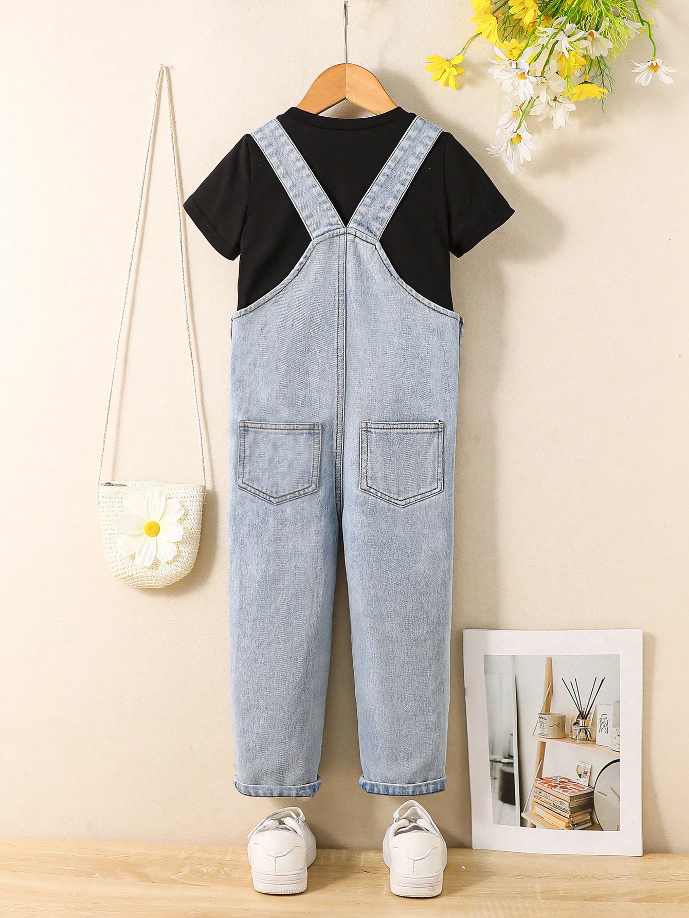 Young Girls Denim Overalls & Jumpsuits