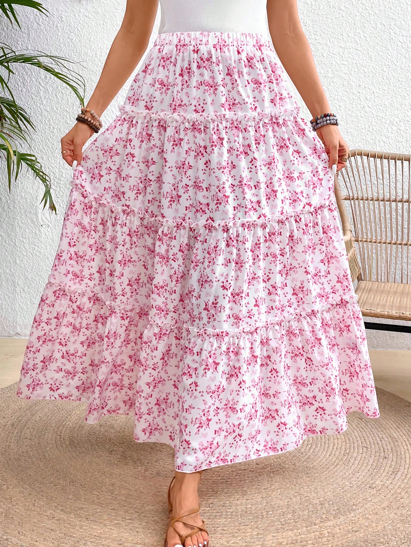 In Pink Women Skirts