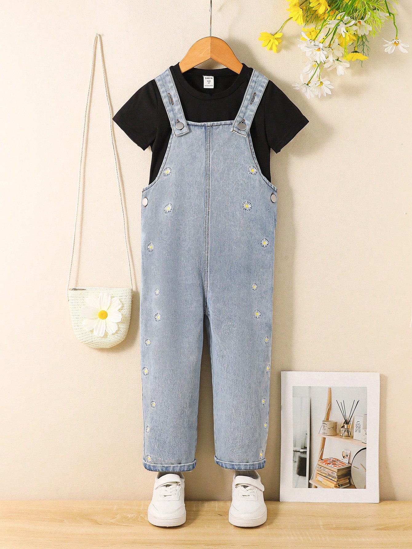 Young Girls Denim Overalls & Jumpsuits