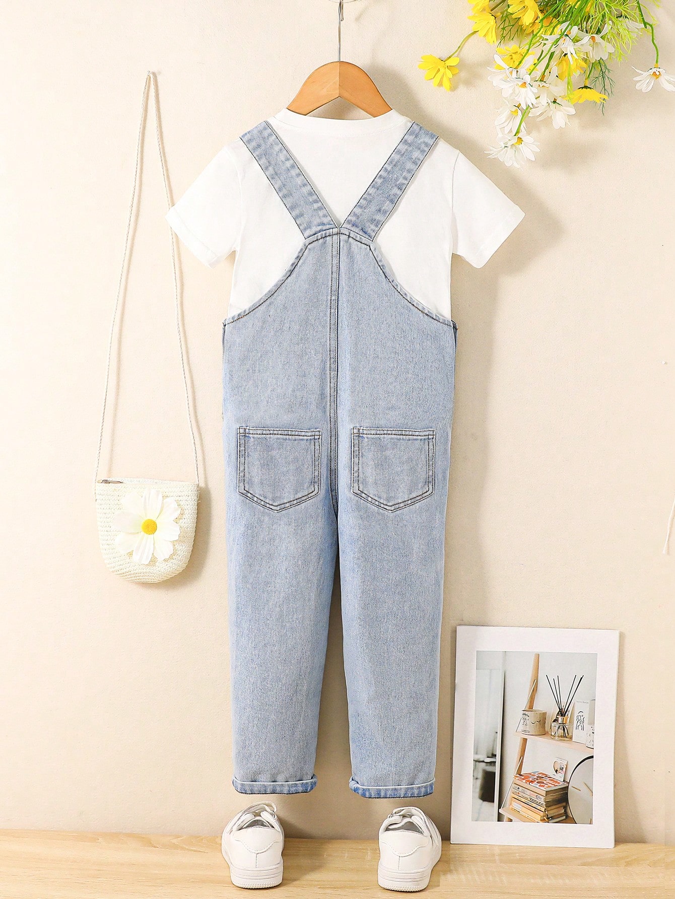 Young Girls Denim Overalls & Jumpsuits