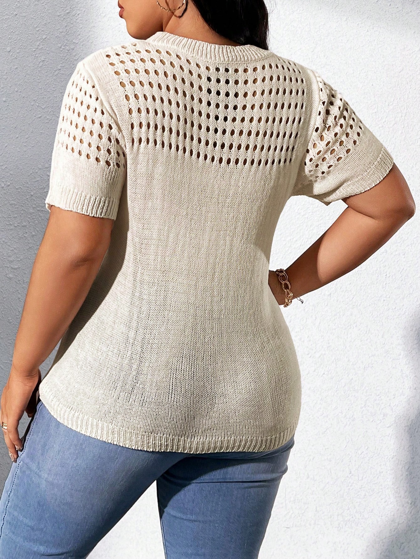 In Casual Plus Size Knit Tops