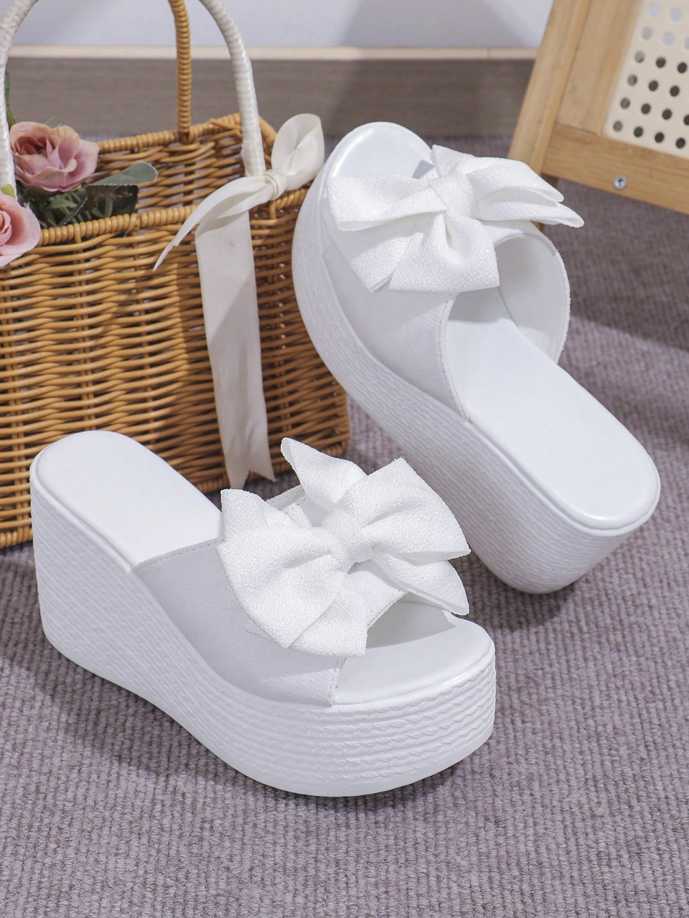 In White Women Platforms & Wedge Sandals