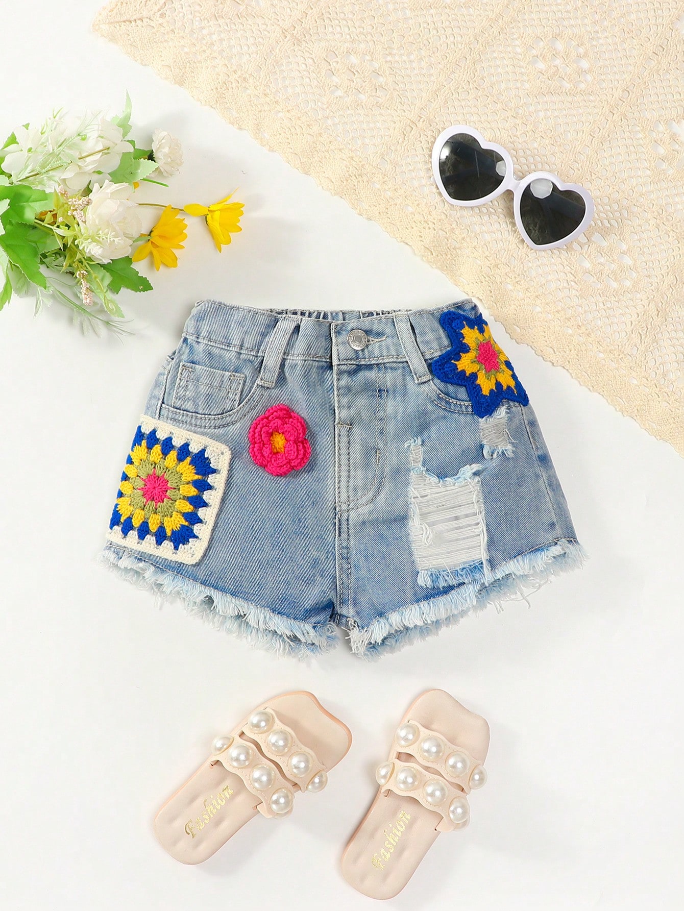 Young Girls Denim Shorts