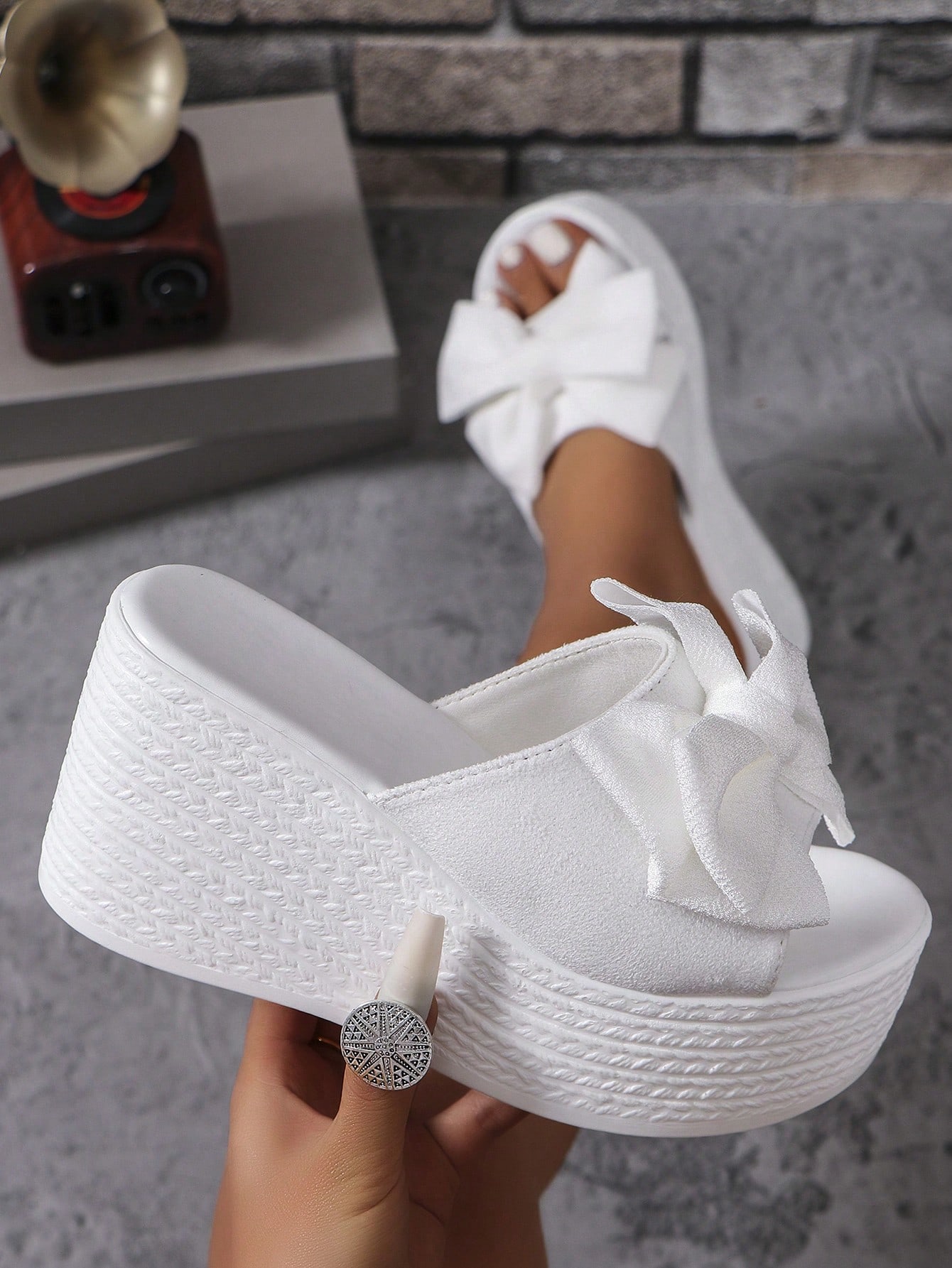 In White Women Platforms & Wedge Sandals