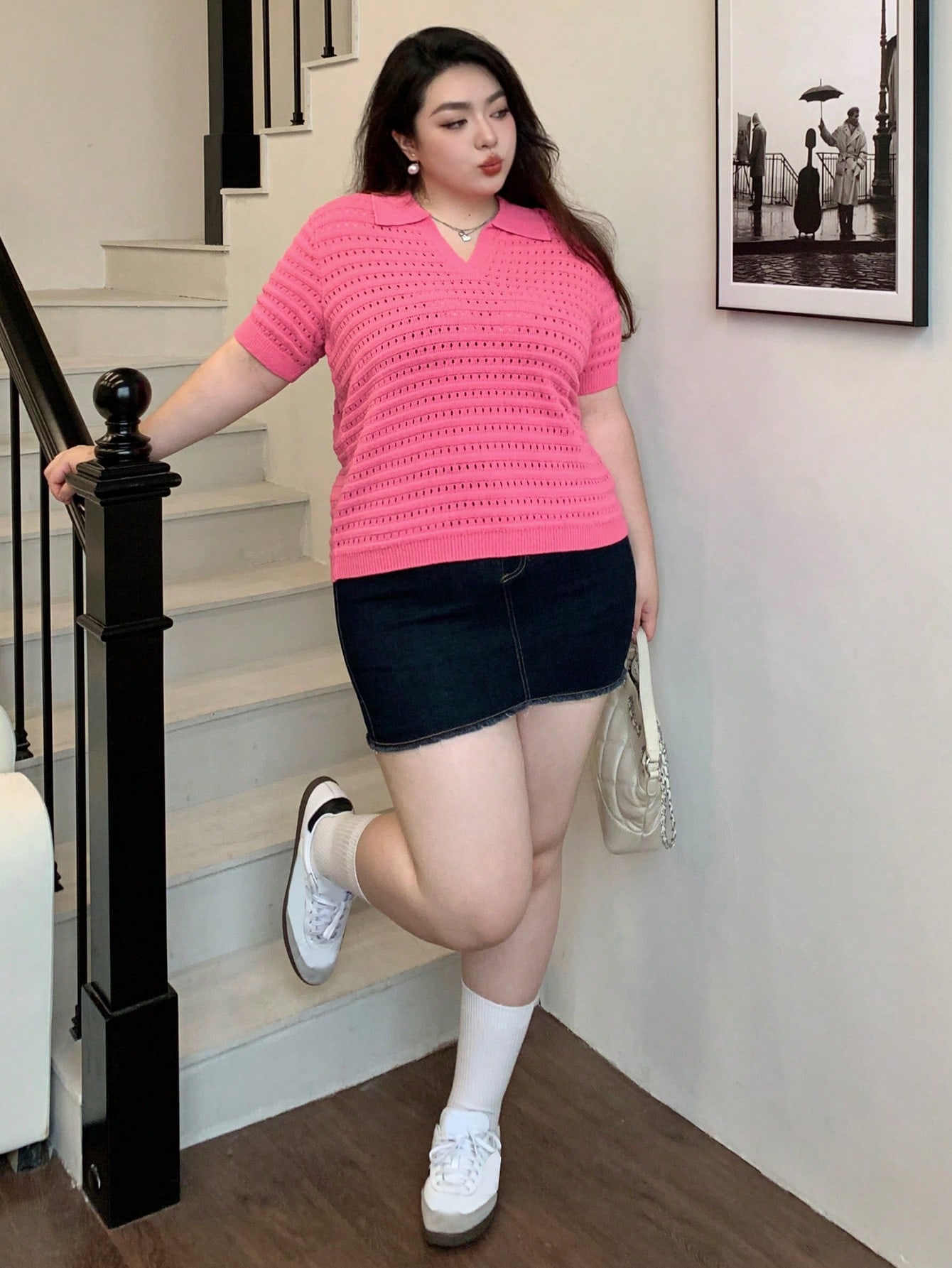 In Casual Plus Size Knit Tops