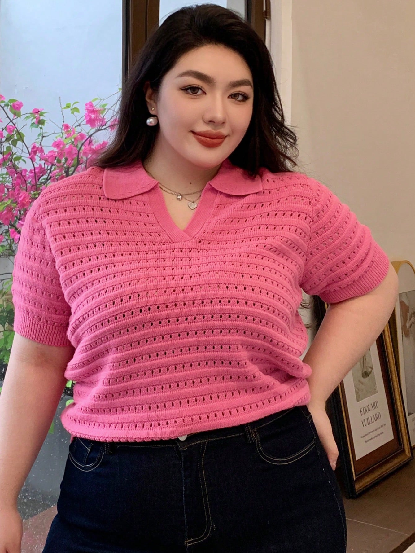 In Casual Plus Size Knit Tops