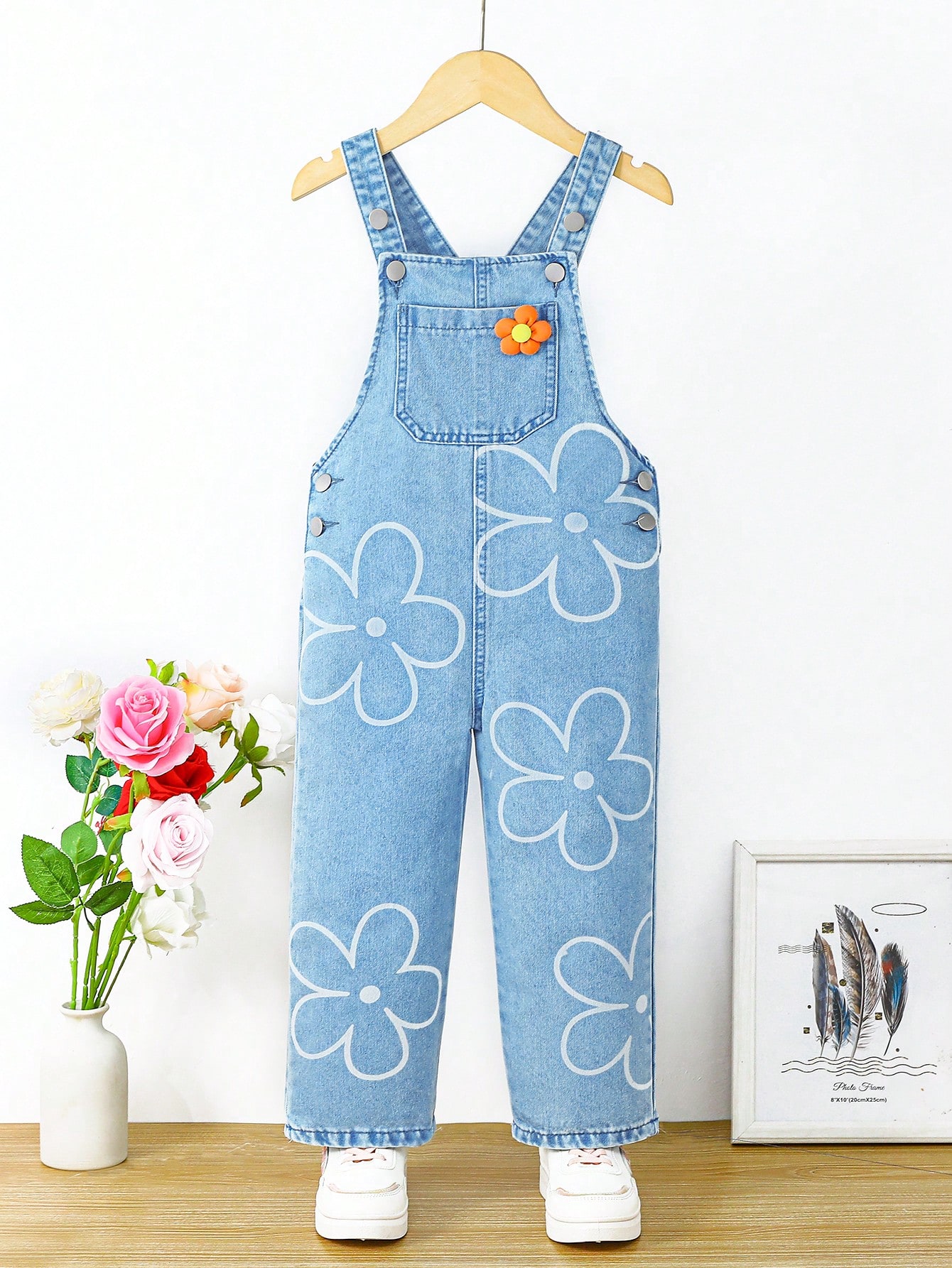 Young Girls Denim Overalls & Jumpsuits