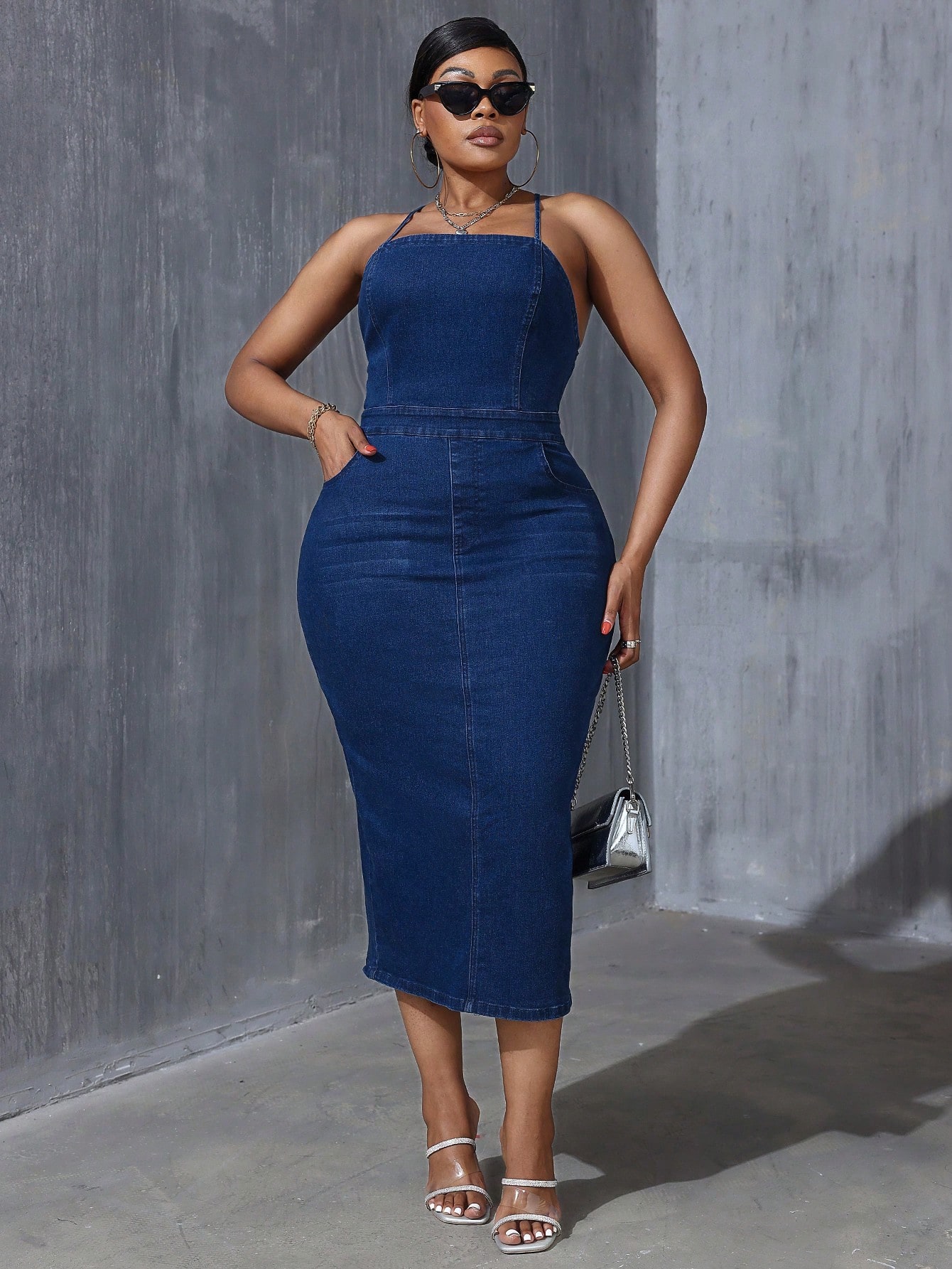 In Sexy Plus Size Denim Dresses