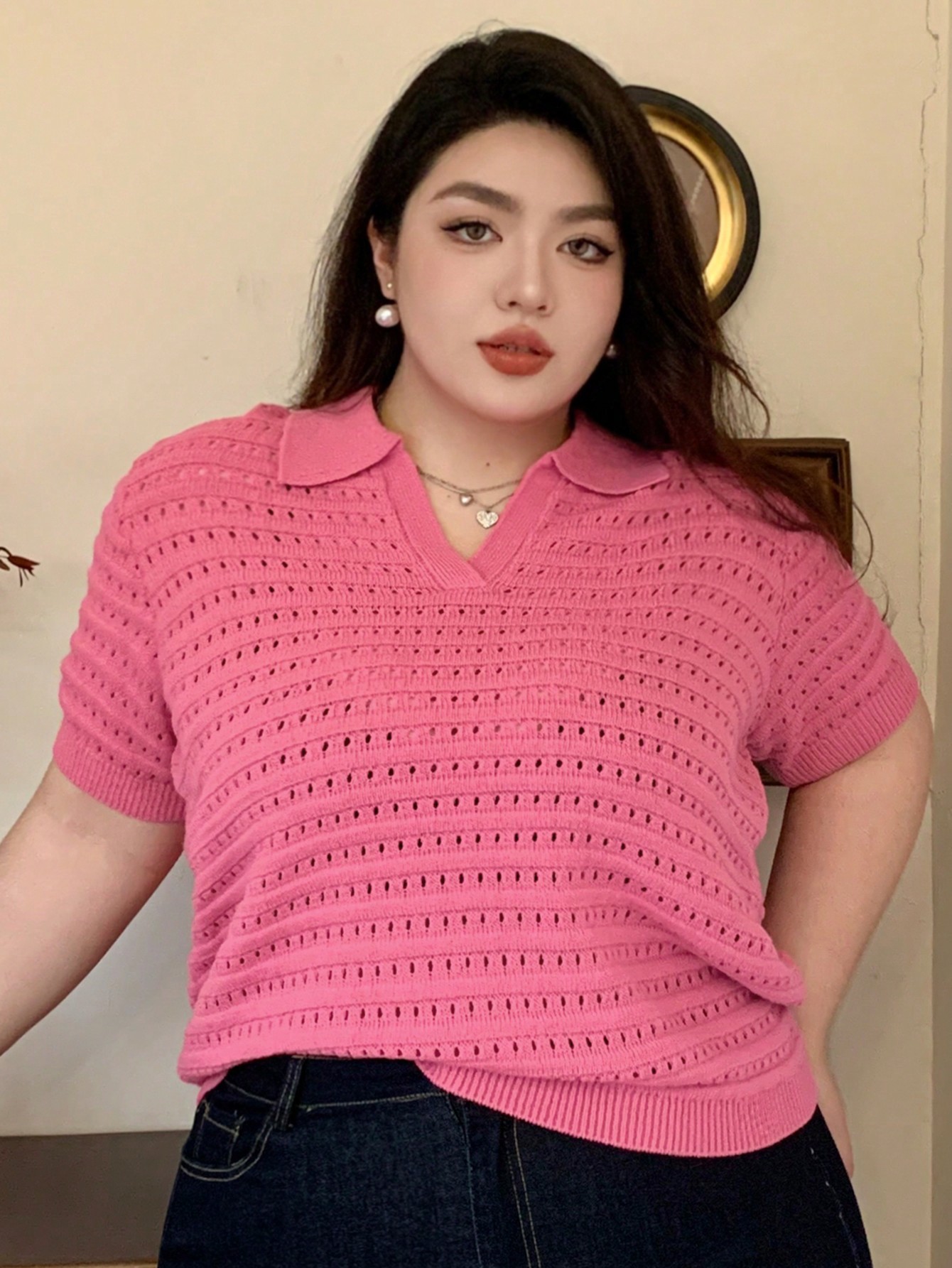 In Casual Plus Size Knit Tops