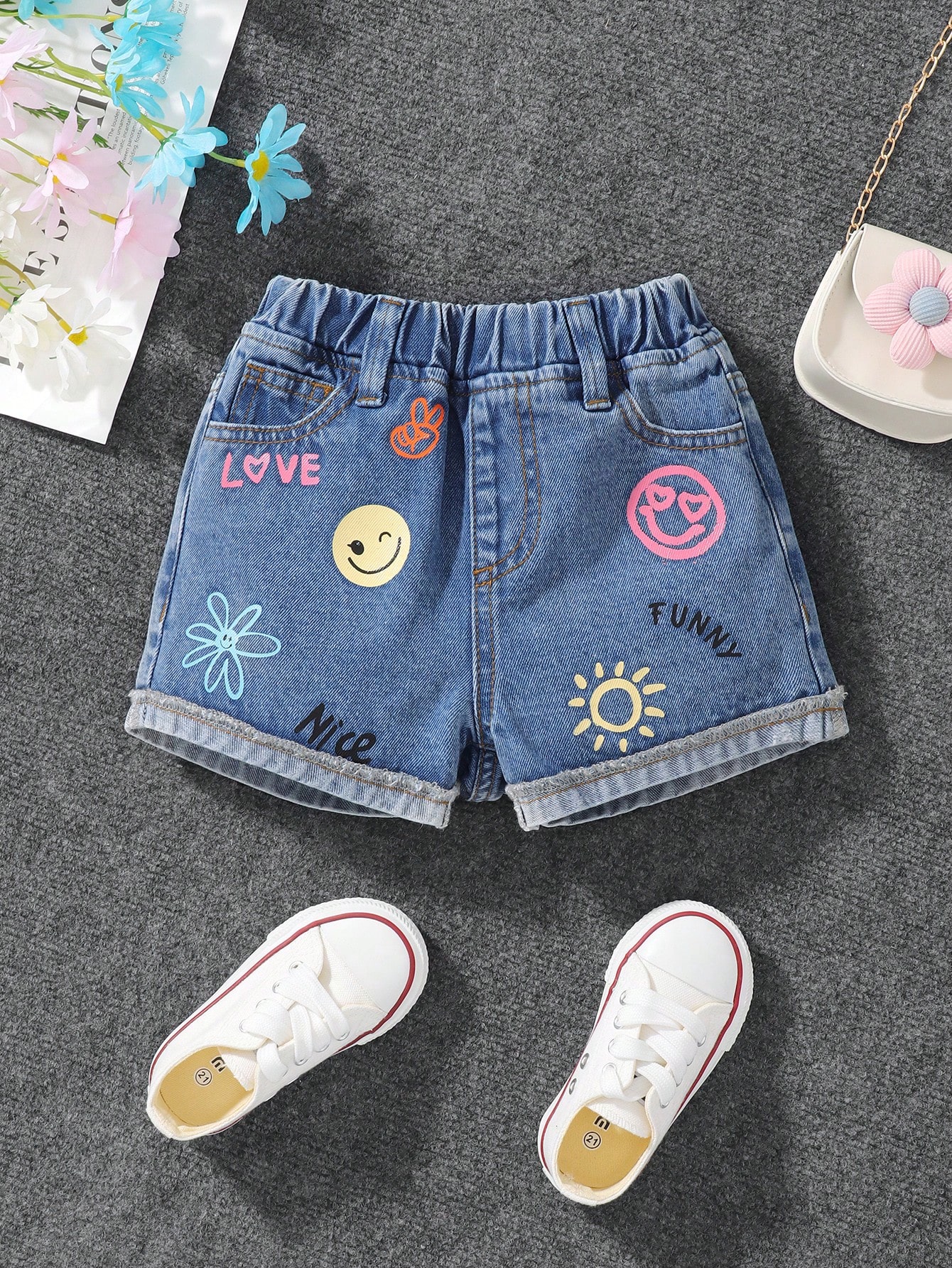 Young Girls Denim Shorts