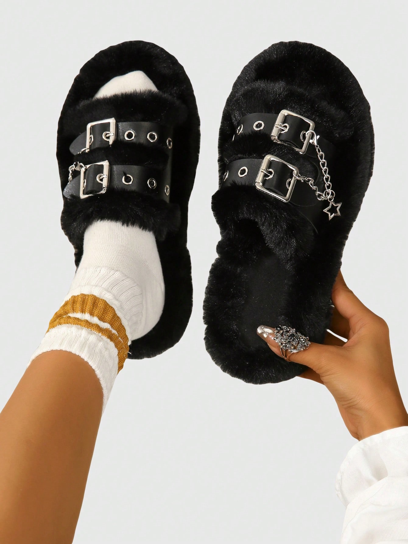 In Black Women Home Slippers