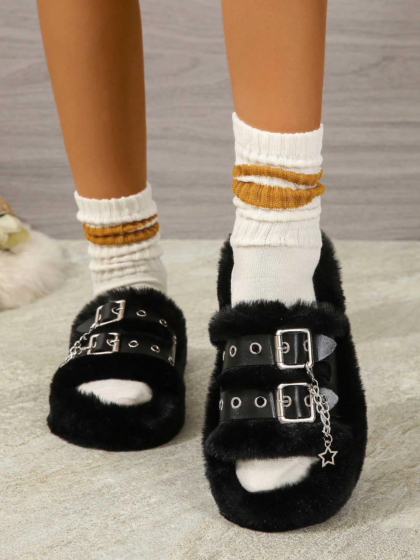 In Black Women Home Slippers