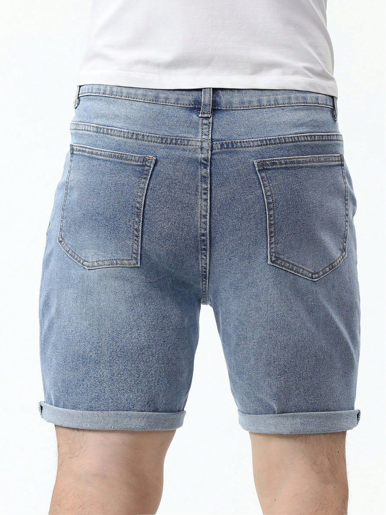 Men Plus Size Denim Shorts