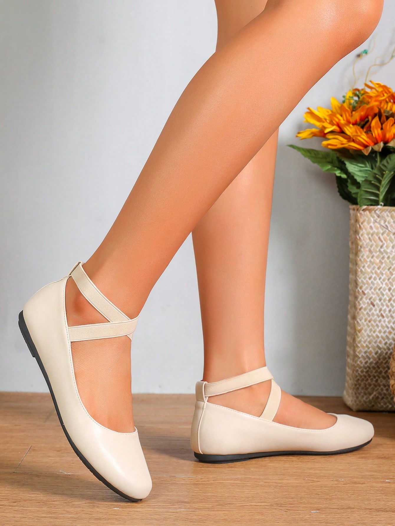 In Apricot Women Flats