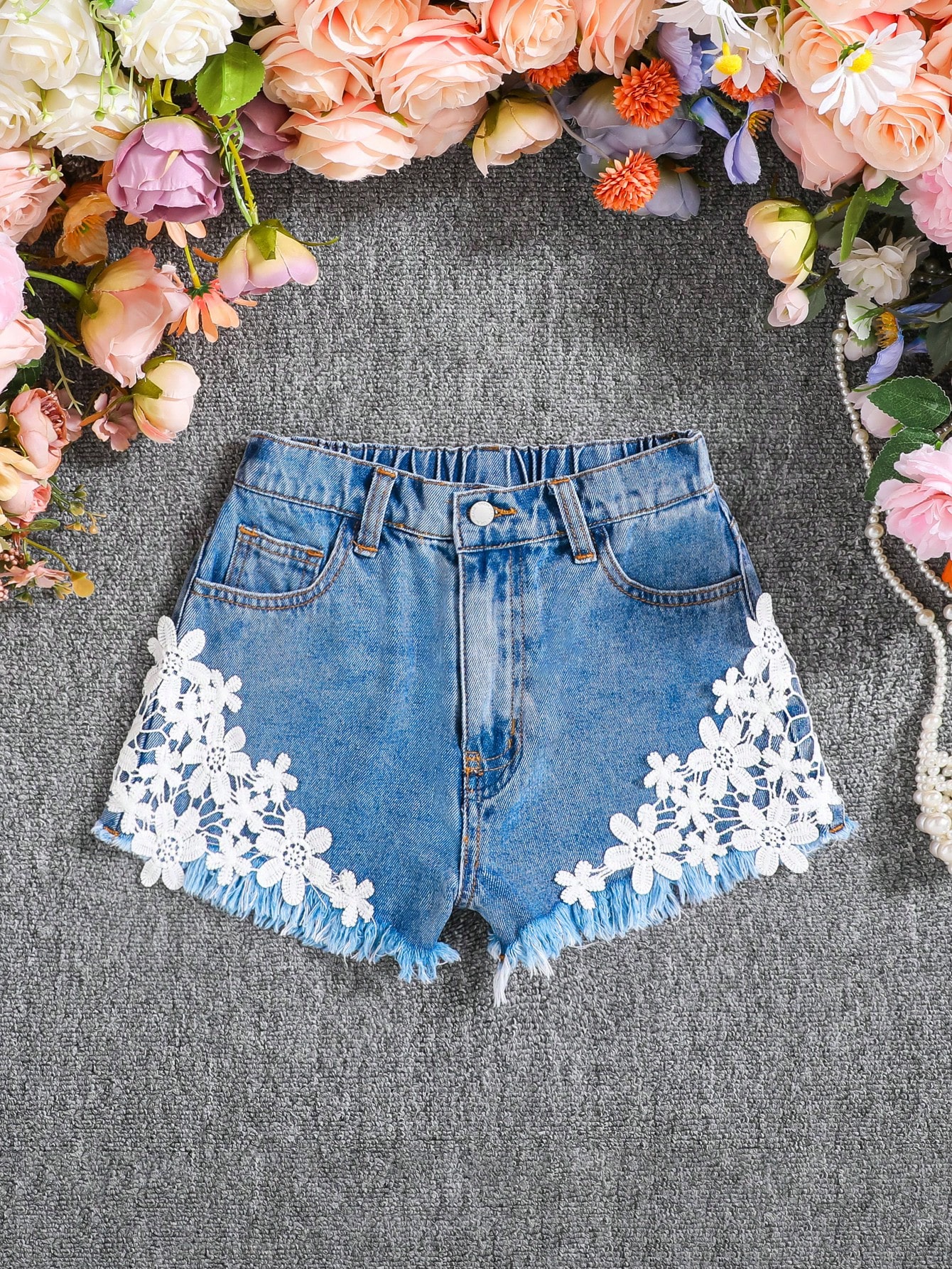 Tween Girls Denim Shorts