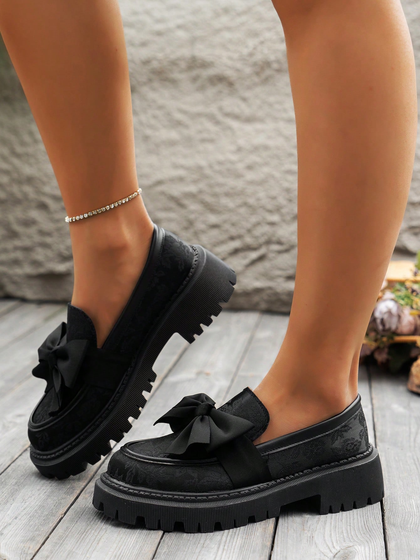 In Black Women Wedges & Flatform