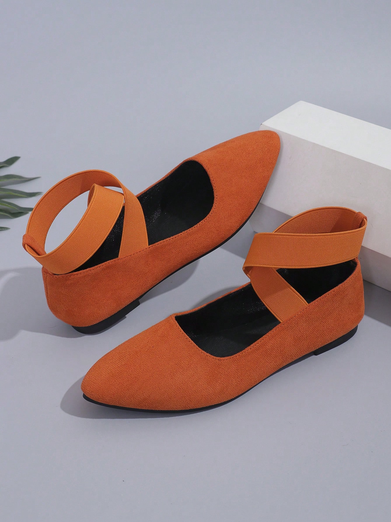 In Orange Women Flats