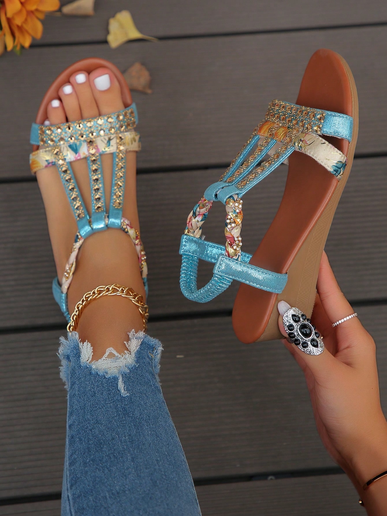 In Blue Women Platforms & Wedge Sandals