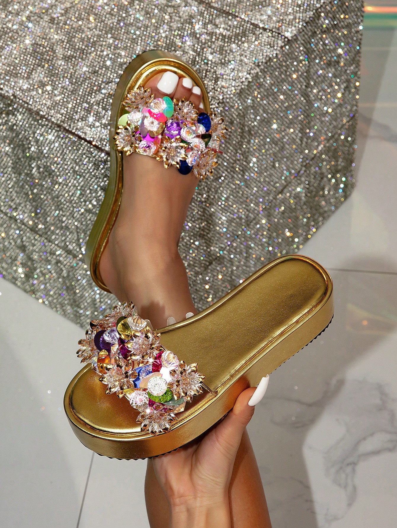 In Gold Women Shoes