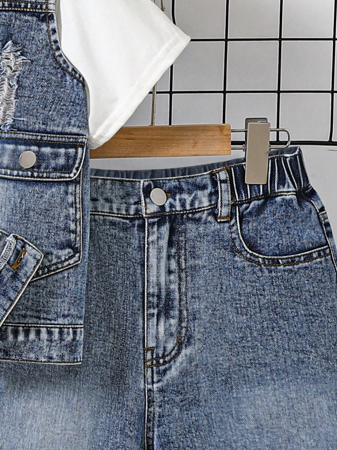 Tween Boys Denim Two-piece Outfits