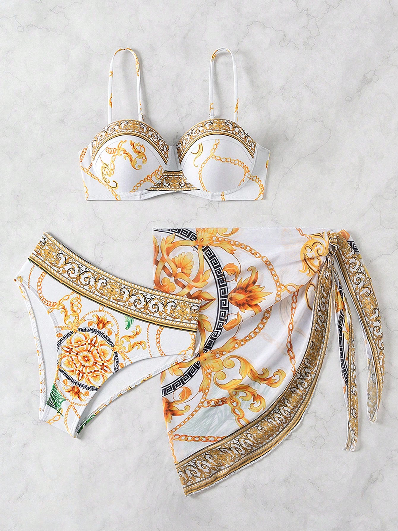 In White Women Bikini Sets