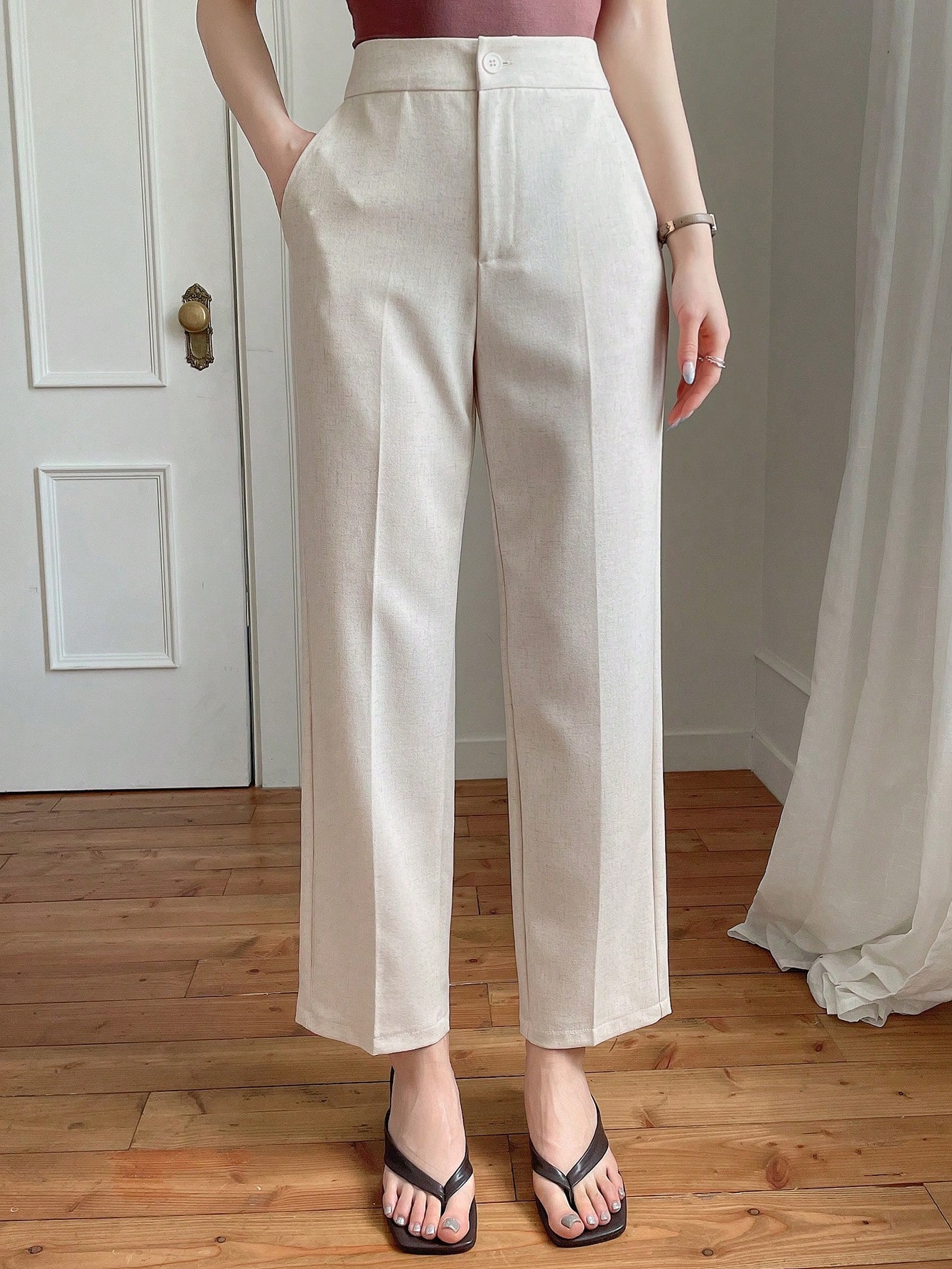 In Beige Women Pants