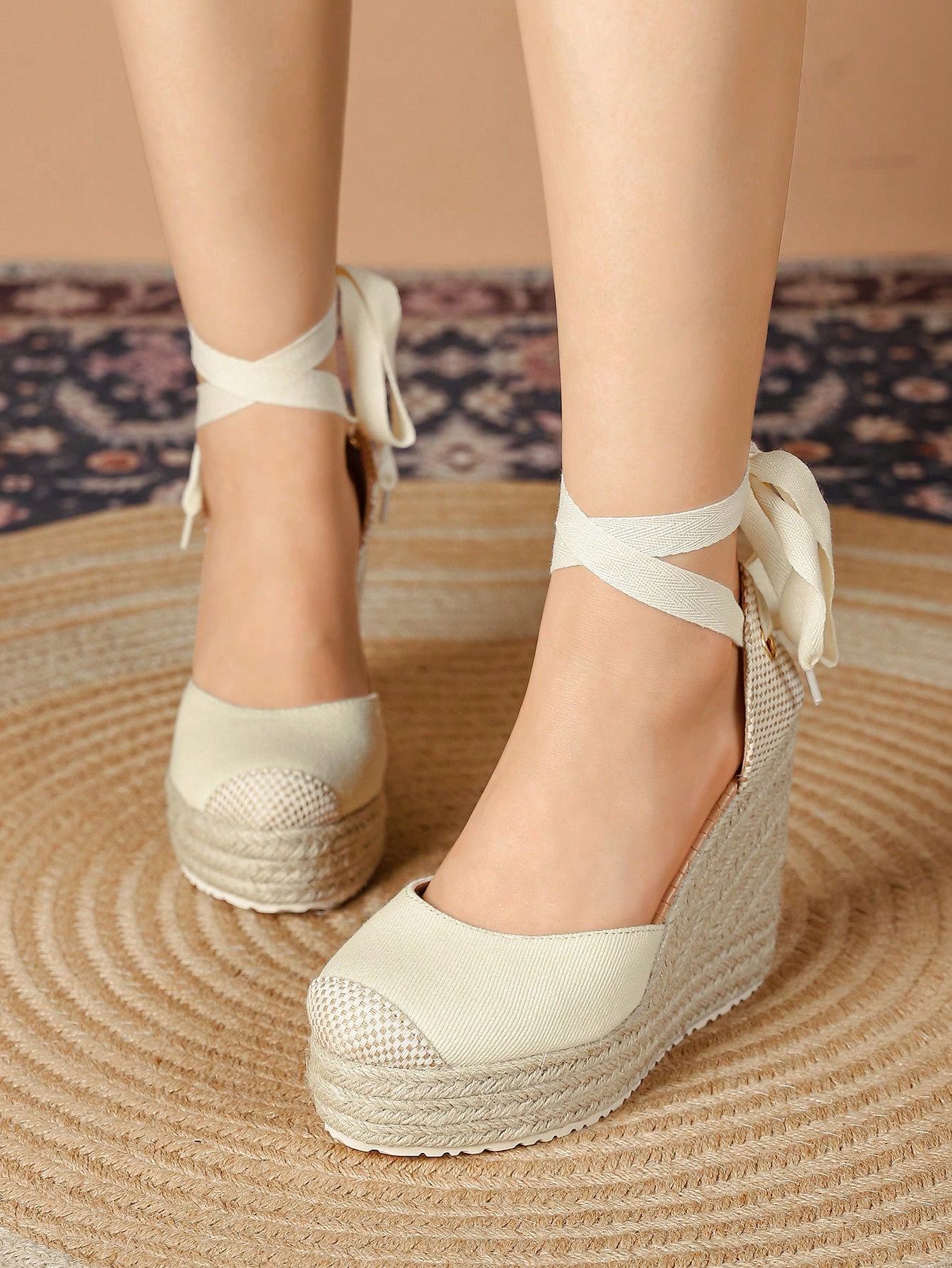 In Apricot Women Wedges & Flatform