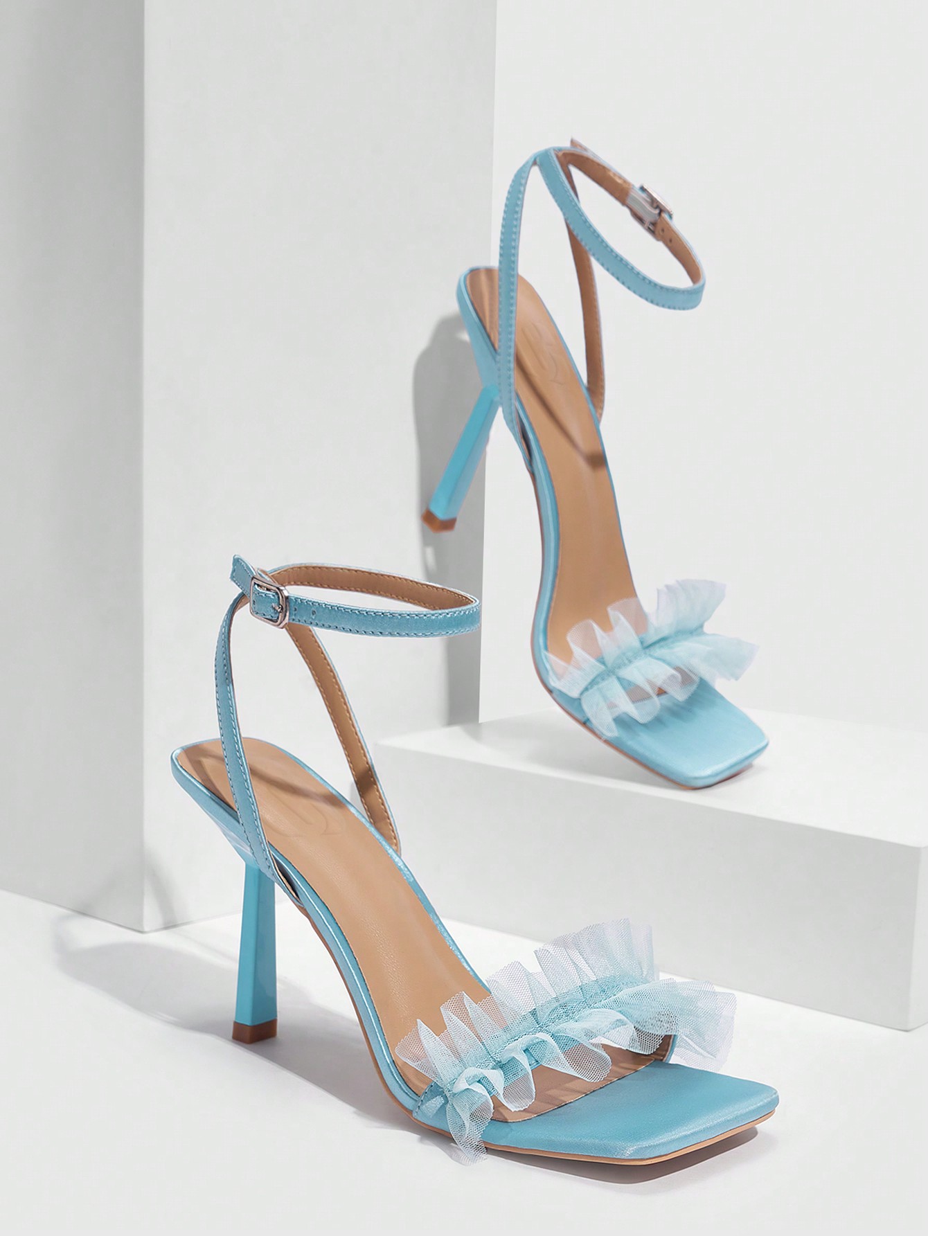 In Blue Women Heeled Sandals