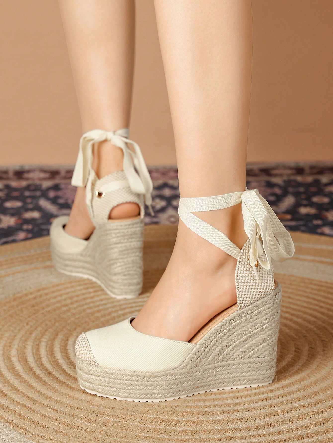 In Apricot Women Wedges & Flatform