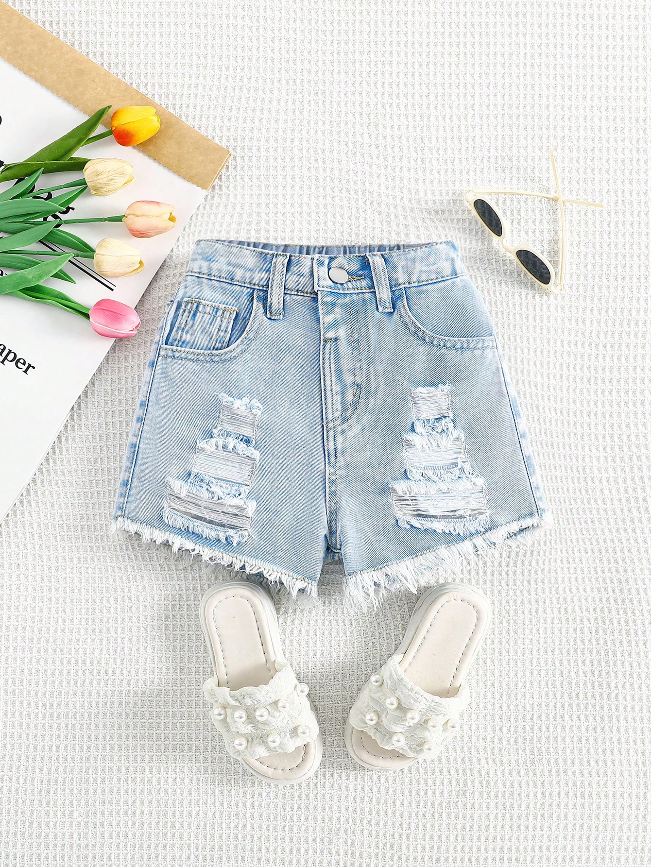 Young Girls Denim Shorts