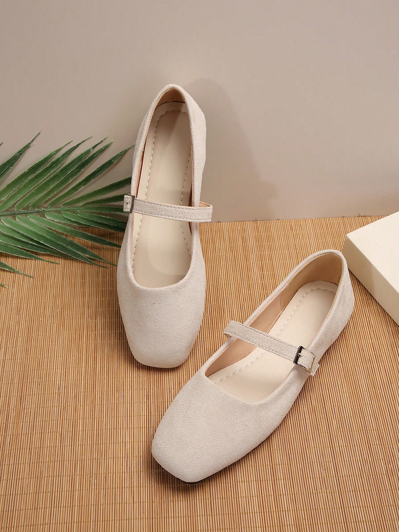 In Beige Women Flats