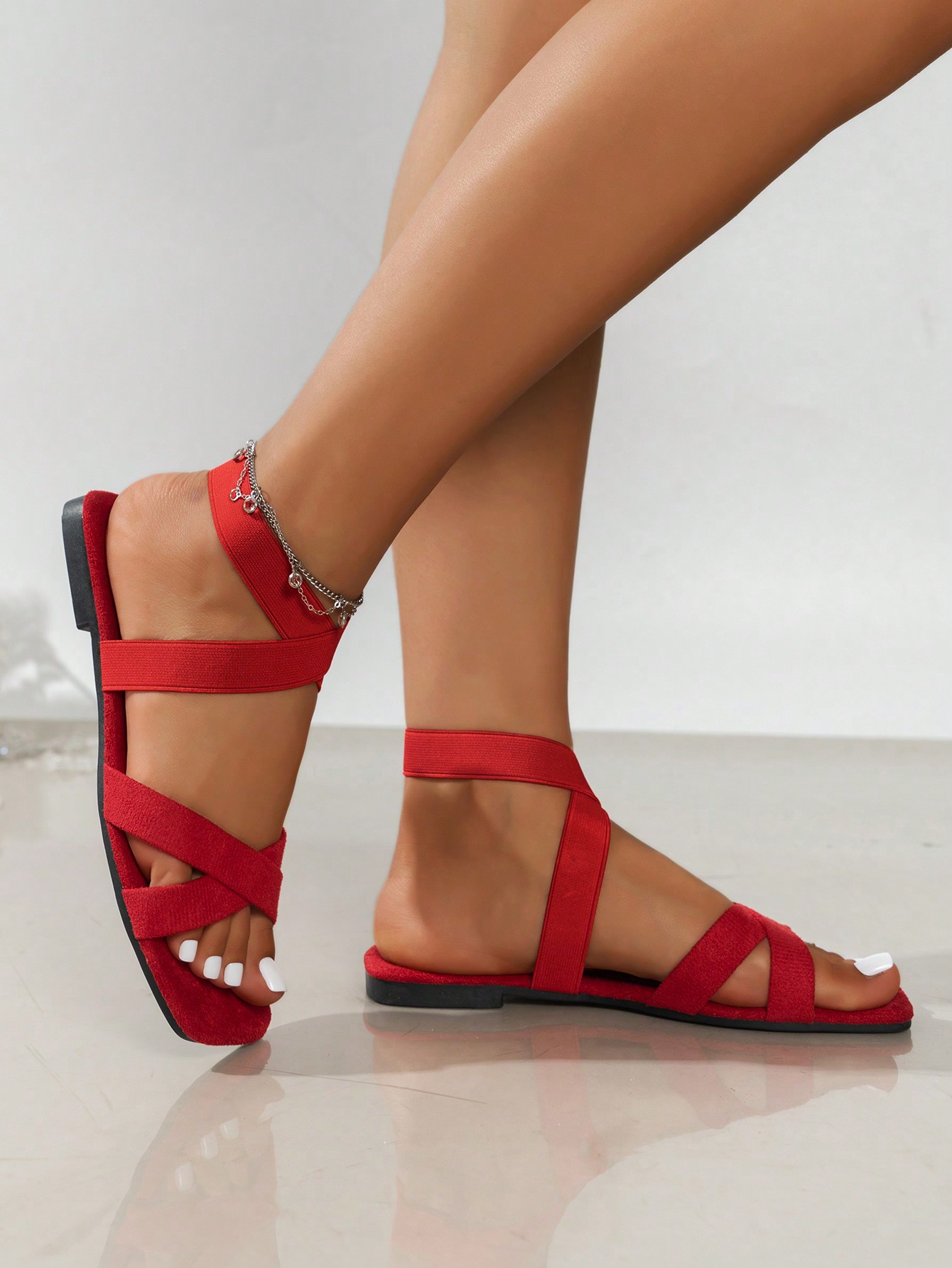 In Red Women Sandals