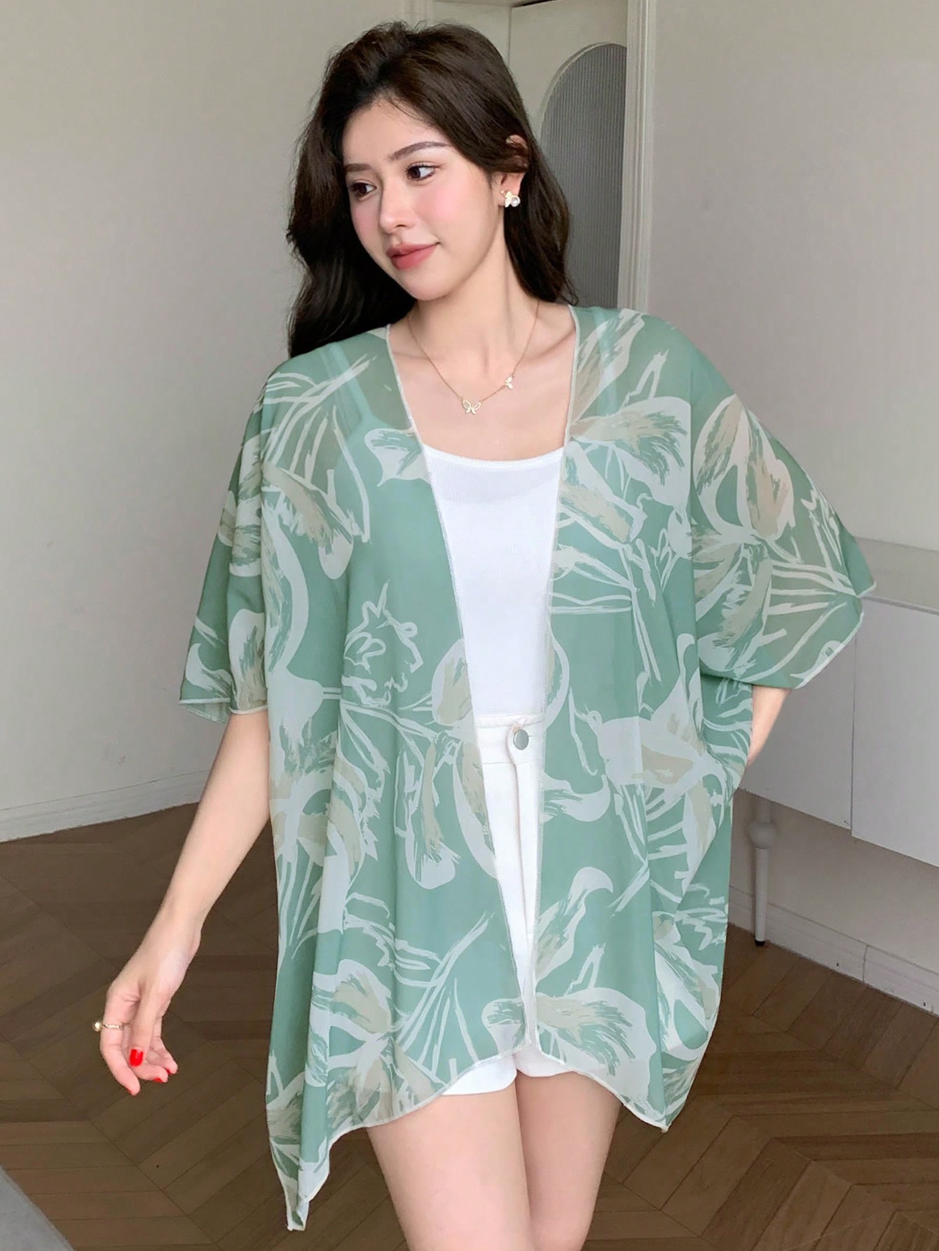 In Short Sleeve Women Kimonos