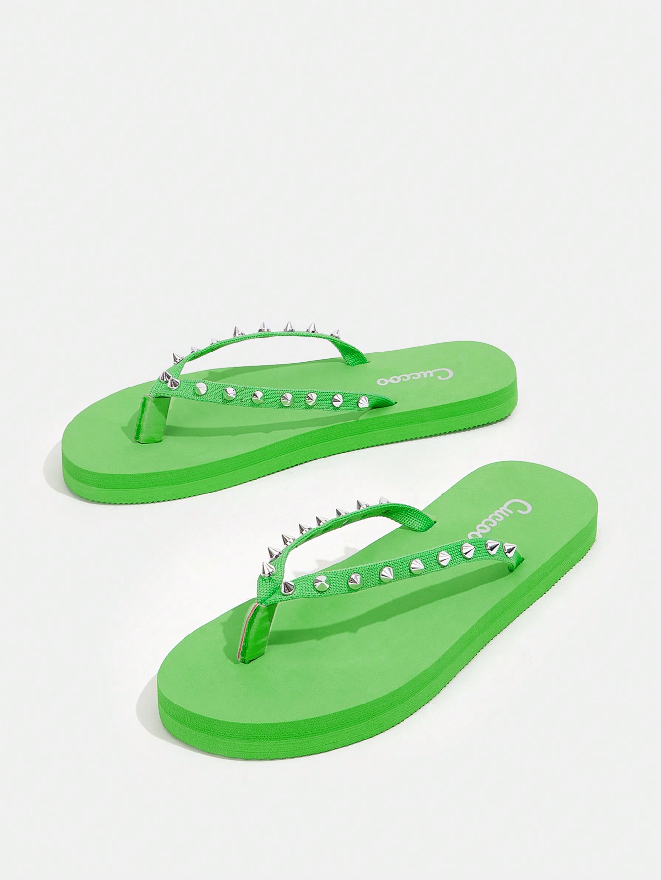 In Green Women Flip-Flops