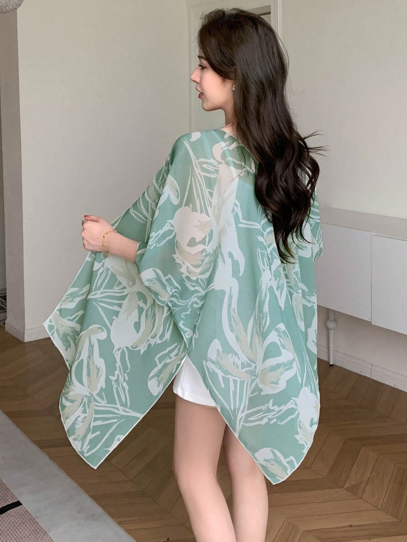 In Short Sleeve Women Kimonos