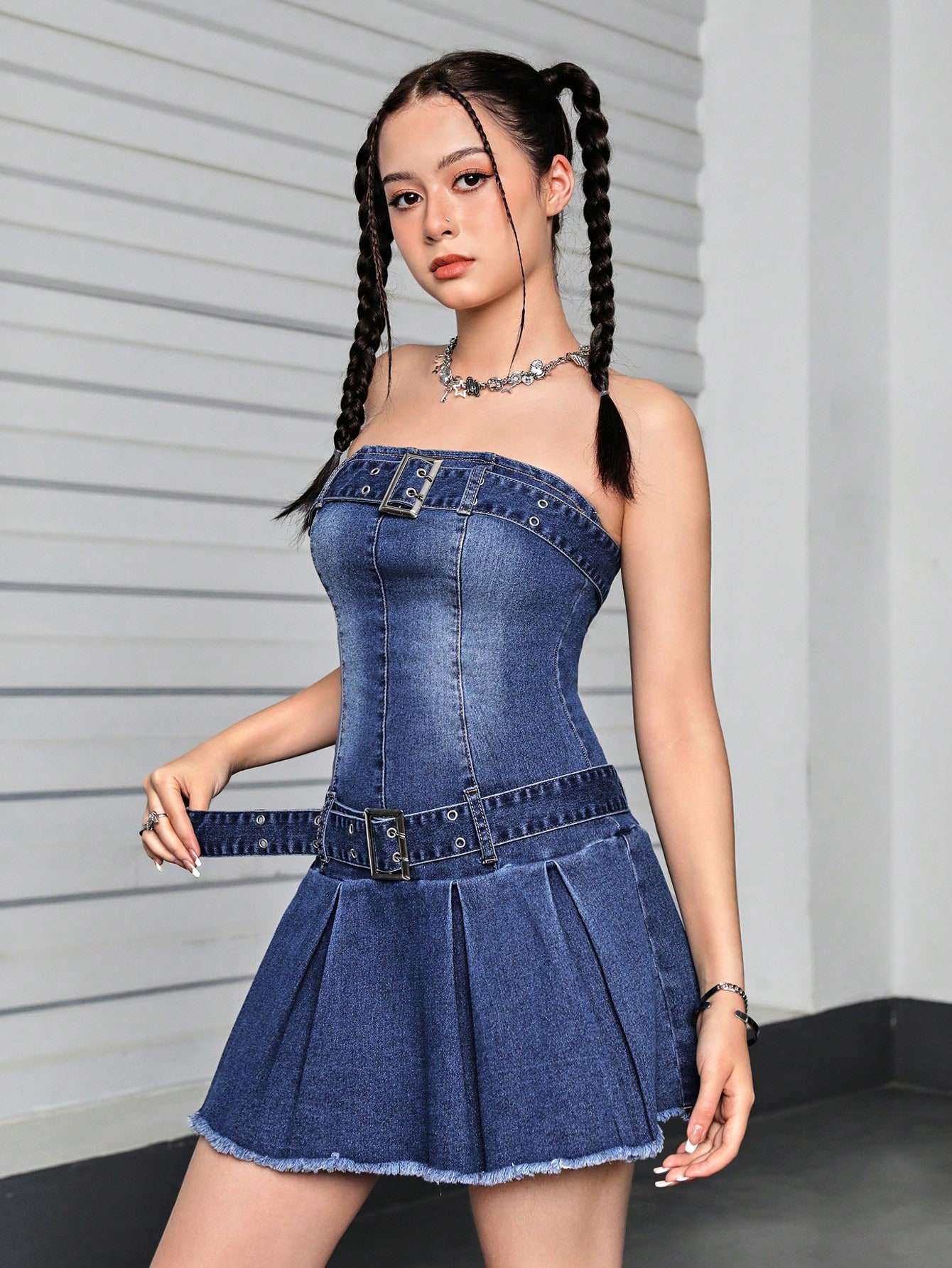 Teen Girls Denim Dresses