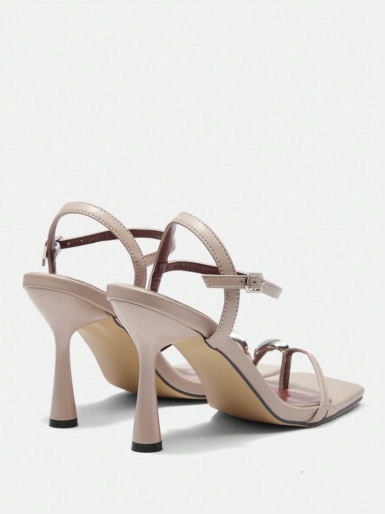 In Khaki Women Heeled Sandals