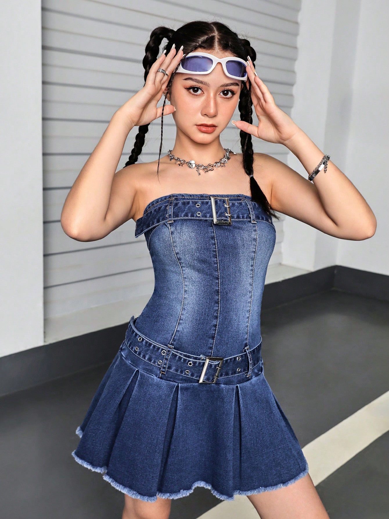 Teen Girls Denim Dresses