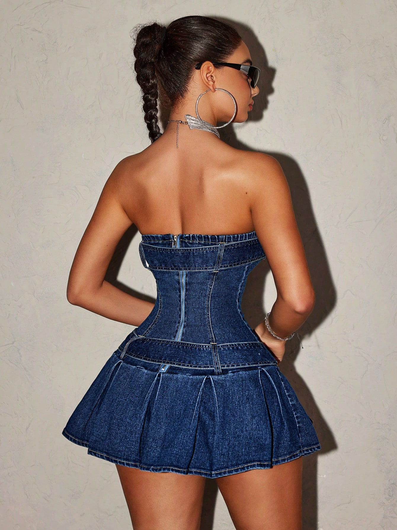 In Blue Women Denim Dresses