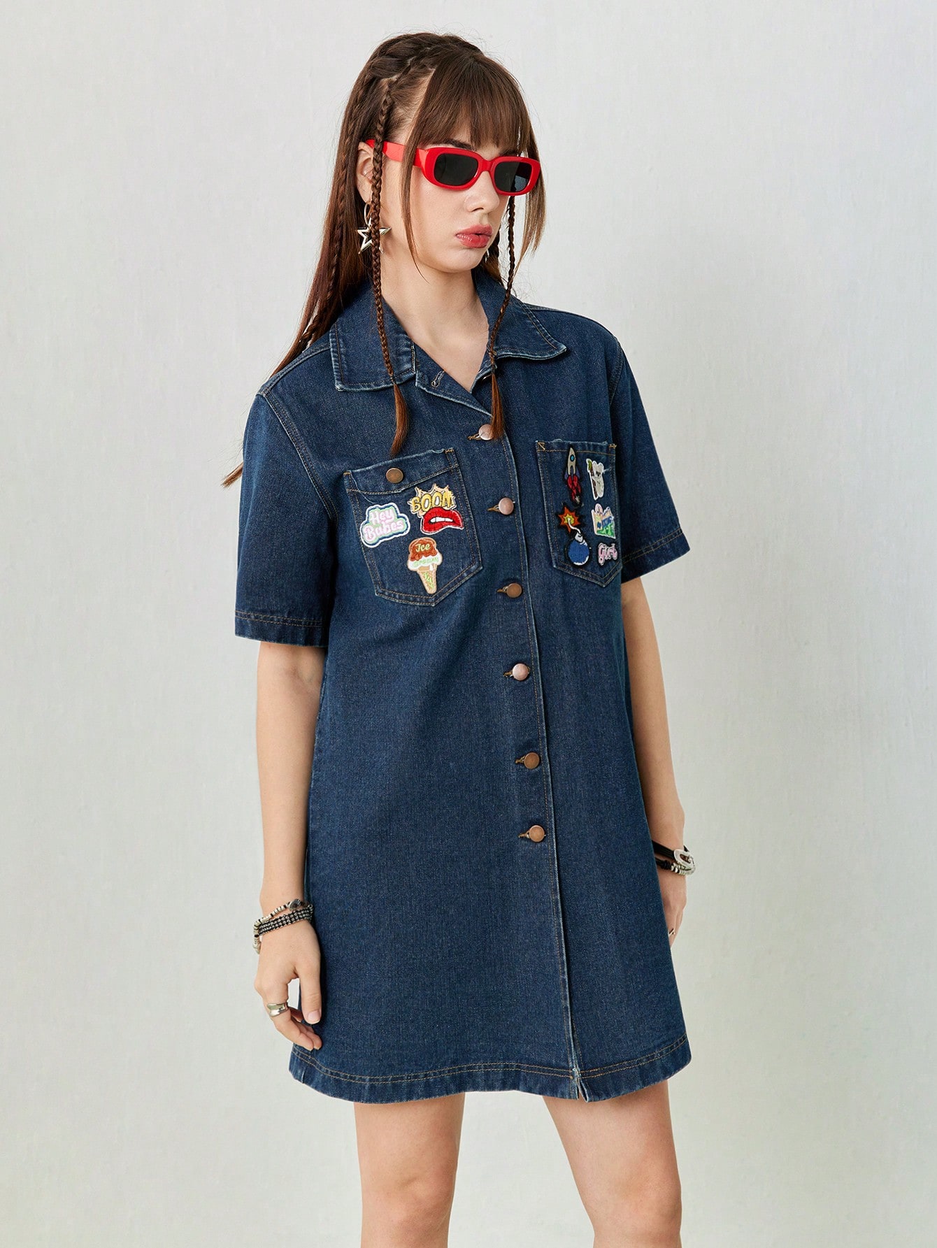 In Blue Women Denim Dresses